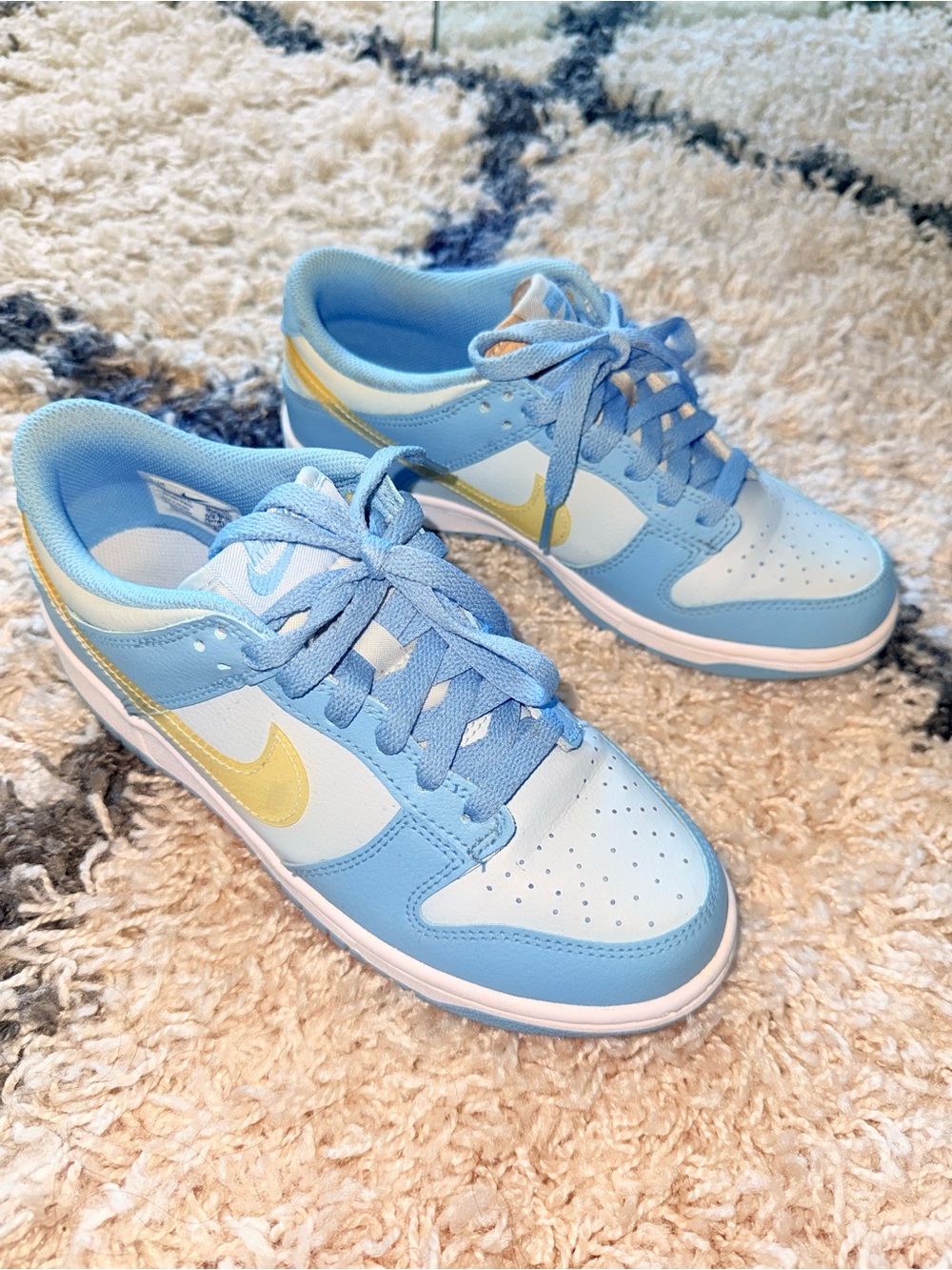 Nike Light Blue Kids Low-Top Dunks Sneakers